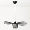 Zawieszana lampa Petti ABR-PETTI-70 Abruzzo falowana druciana czarna