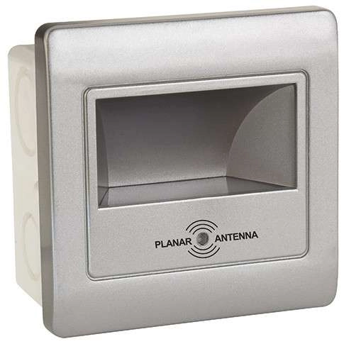 Wpuszczana LAMPA ścienna DIAMOND 03168 Ideus kwadratowa OPRAWA schodowa LED 2W 4000K do zabudowy z czujnikiem ruchu biała