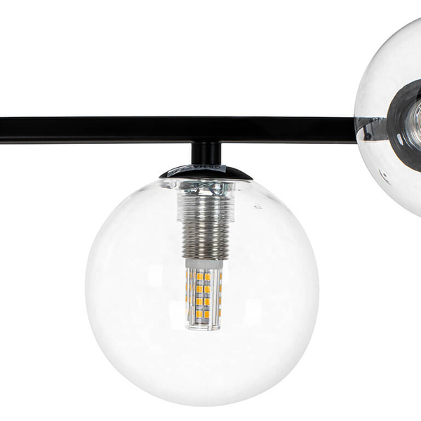Wisząca lampa Alure Line Twin MSE010100347 Moosee LED 17W 3000K  kule czarne
