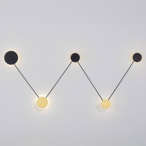 Kinkiet ścienny CLIZA LE44707 LED 34W 3000K punkty czarny złoty