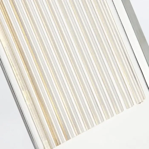 Żebrowana lampa ścienna Palais QN-PALAIS-WM-PN LED 17W 3000K nikiel