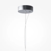 Szklany żyrandol do jadalni Bruma MOD397PL-L12CH2.7K LED 12W 2700K chrom