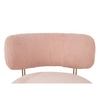 Tapicerowany fotel Low Teddy Pink HE510X-3.PECH.PINK do sypialni różowy 