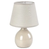 Ceramiczna lampa nocna Ingrid 74076 do czytania abażur beżowy