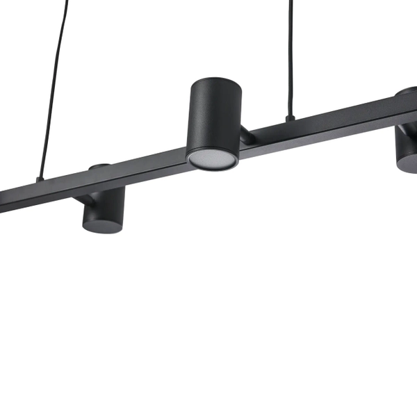 Wielopunktowa lampa wisząca Noe PL0111-BK Yaskr listwa do kuchni czarna