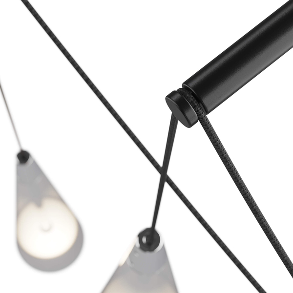 Podwójny kinkiet wiszący Sintesi P090WL-L24CH3K LED 24W regulowany chrom