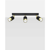 Sufitowa lampa kuchenna SL.1071 reflektorki czarne złote
