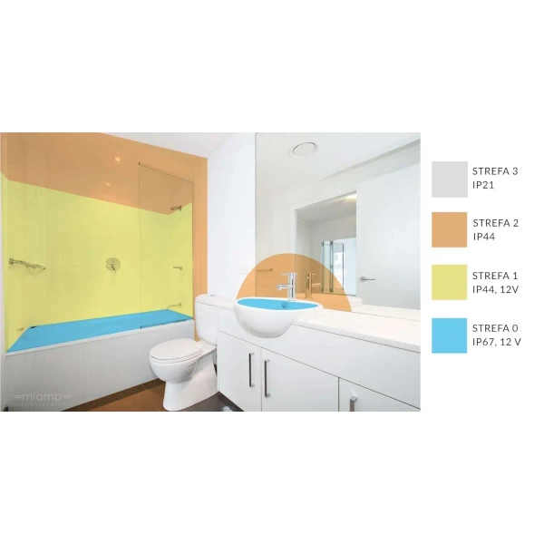 Kinkiet LAMPA ścienna SHINE ML030 Milagro łazienkowa OPRAWA metalowa listwa LED 7W 4000K nad lustro IP44 chrom