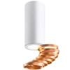 Downlight LAMPA sufitowa 2276076 Candellux okrągła OPRAWA metalowy plafon pierścienie białe złote