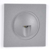 Schodowa LAMPA wpuszczana Q3 LED 313690 Polux kwadratowa OPRAWA podtynkowa LED 3W 4000K metalowa IP44 grafitowa
