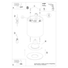 Nasufitowa lampa downlight Mika SL.1280 do gabinetu biała