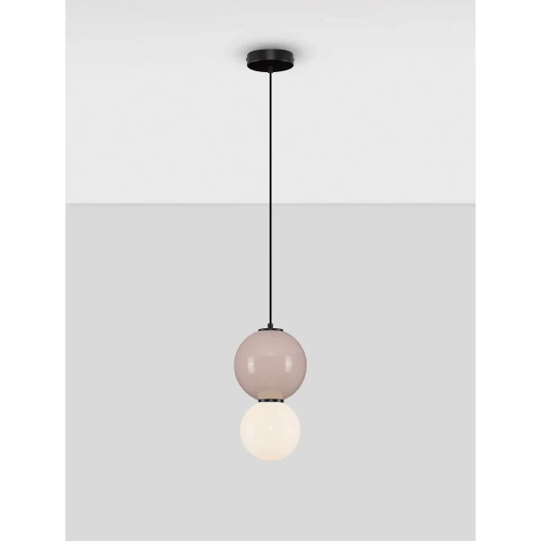 Lampa wisząca szklana do salonu JORELIA LE45252 LED 6W 3000K beżowa biała