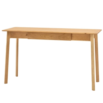 Dębowe biurko Madrid 5059413395895 z szufladą brązowe