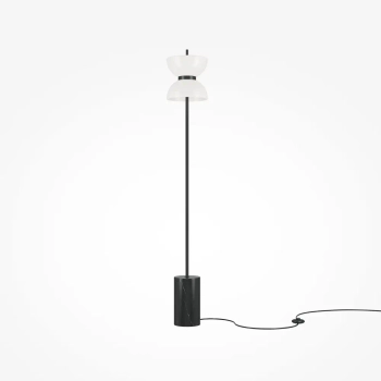 Metalowa podłogowa lampa Kyoto MOD178FL-L11B3K LED 11W 3000K czarna biała