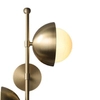 Modernistyczna LAMPA ścienna CGTOLOW2 COPEL loftowa OPRAWA metalowy kinkiet szklane kule mosiądz białe
