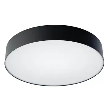 Okrągła lampa sufitowa Arena z czujnikiem ruchu czarna