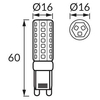 Żarówka BOB 03681 Ideus LED G9 5,5W 480lm 230V biała zimna