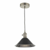 Industrialna lampa wisząca Hadano HAD0161-02 Dar Lighting cyna chrom czarny