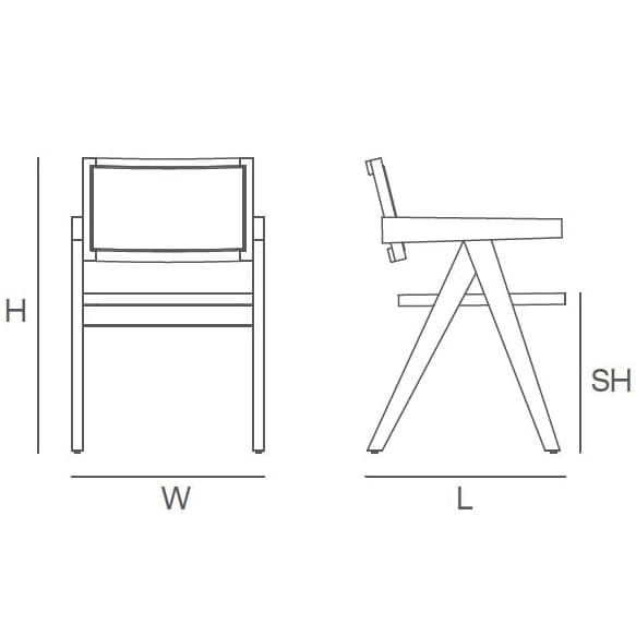 Rattanowe krzesło BOHO MH-011CH-BN Step podłokietniki drewno czarne beżowe