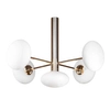Kulista lampa sufitowa Omi 1199 Zumaline molekułowa złota biała