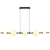 Kulista lampa wisząca MILA ST-CP241222-5L LED 27W 3000K kule białe czarne