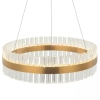 Wisząca kryształowa lampa nad stół 22040 LED 68W 3000K ring złoty