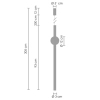 Lampa wisząca tuba O-line ST-1689L Step LED 10W 3000K ball mosiądz