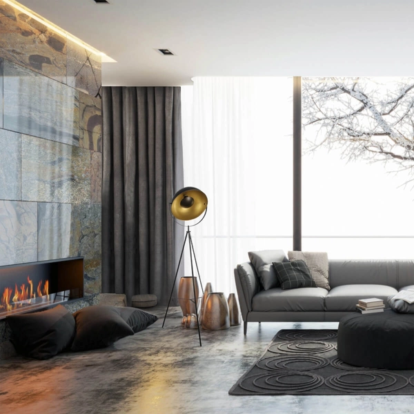 Podłogowa lampa na trójnogu Matylda 327291 Polux kopuła czarna złota