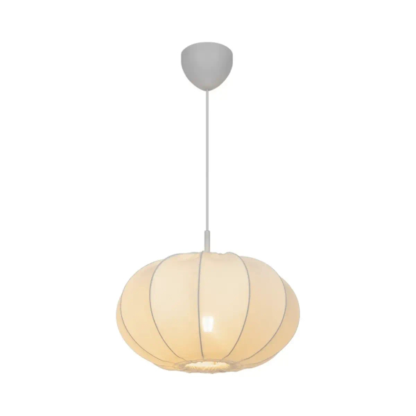 Okrągła lampa wisząca do salonu AERON 2312153001 nad stół biały