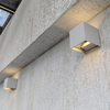 Kinkiet na taras lampa ścienna Fulton O572WL-L6W LED 6W 3000K kostka biała