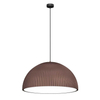 Kopułowa lampa wisząca Gandra 5039 Shilo do salonu karbowana brązowa