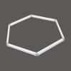 Geometryczny plafon Geometric New LP-0209/1C 4K LED 4000K IP44 biały