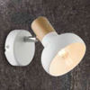 Ścienna lampa reflektor PUERTO 91-62796 skandynawska drewno biały