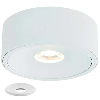 Oczko LAMPA sufitowa Neo Bianco Slim KG + Ufo Bianco Orlicki Design okrągła OPRAWA metalowa podtynkowa biała