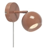 Lampa ścienna z regulacją Pop 108984 metalowa kula brązowy