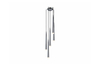 Wisząca lampa pokojowa Stylo metalowy zwis 5-punktowy chrom