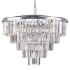 Kryształowa lampa wisząca Eulalia EUL1250 glamour kryształki chrom