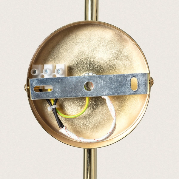 Szklana lampa ścienna Koloreno ABR-KOLOK-C Abruzzo czerwony złoty