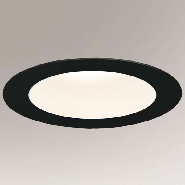 Wpust LAMPA sufitowa TOTTORI IL 3366 Shilo okrągła OPRAWA podtynkowa LED 10W 3000K oczko czarne