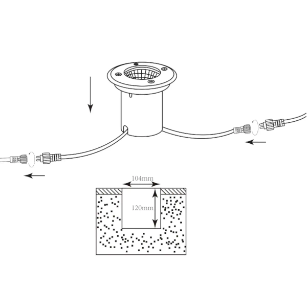 Spot gruntowy Garden 108536 Markslojd LED 6W 3000K IP44 okrągły czarny
