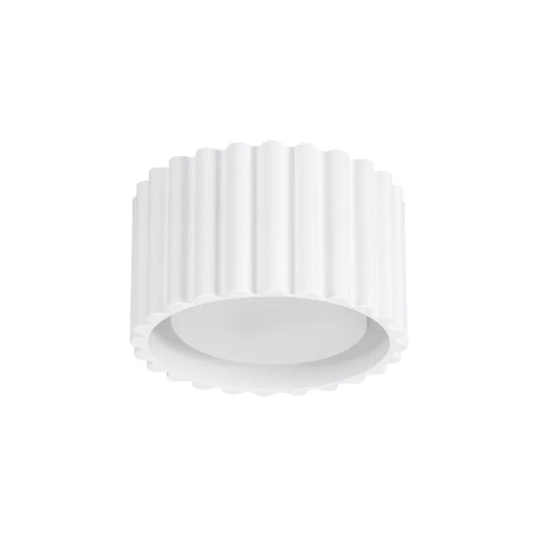 Ryflowana lampa sufitowa AURA SL.1782 do jadalni biała