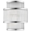 Klasyczna Lampa ścienna SERGIO W0528-02B-B5AC szklana kinkiet srebrny