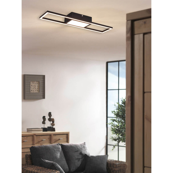 Plafon nasufitowy Rigido R67172132 LED 22W 2700-6000K prostokąt czarna