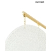 Szklana wisząca lampa SUONO złota biała MSE1501100567 6xE14 glamour