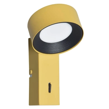 Kinkiet ścienny z włącznikiem Otal WL-47390-1-YLL LED 1,8W 4000K żółty