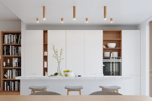 Drewniana lampa sufitowa SL.1032 ekologiczny spot do salonu