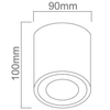 LAMPA sufitowa Rullo Bianco Track Orlicki Design metalowa OPRAWA do systemu szynowego 1-fazowego biała