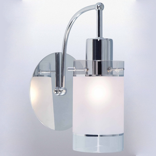 Kinkiet LAMPA łazienkowa VIGO MBM1560/1 Italux tuba OPRAWA ścienna chrom biała