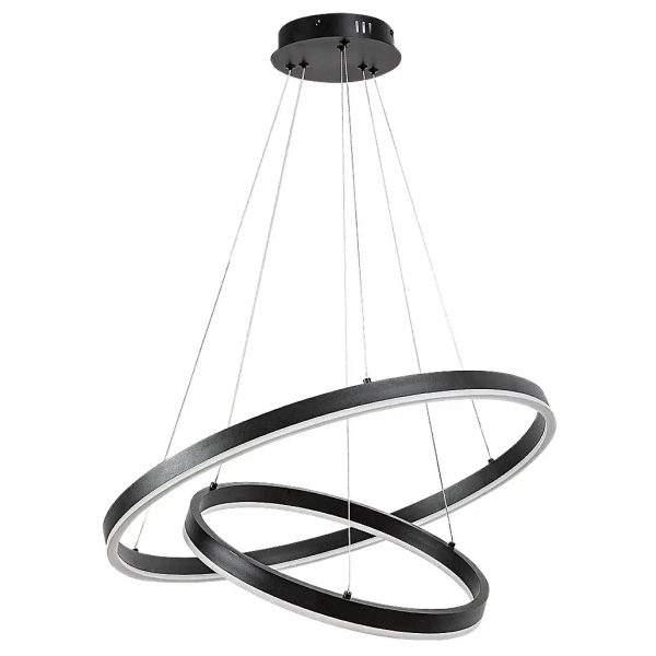 Wisząca ledowa lampa do salonu Isaure 72305 LED 80W 3000-6500K czarny