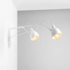 Regulowana lampa ścienna Soho 1002D 2-punktowa biała